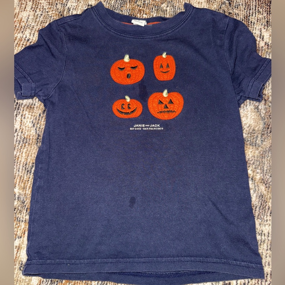 Janie & Jack Pumpkin Shirt